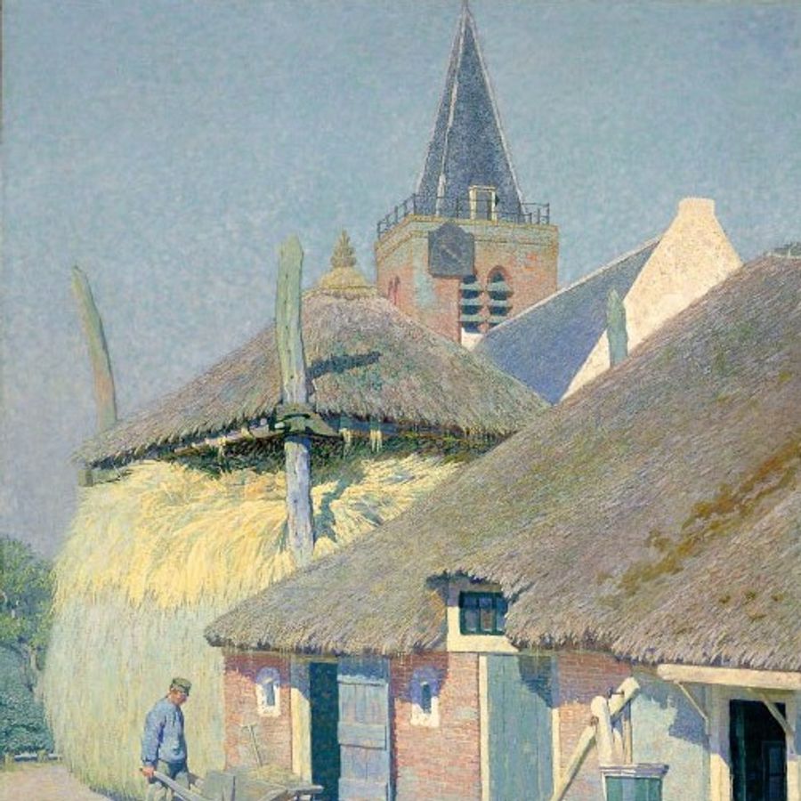 Co Breman, Boerenerf, 1899, olieverf op doek, 142 x 101,5 cm, Singer Laren